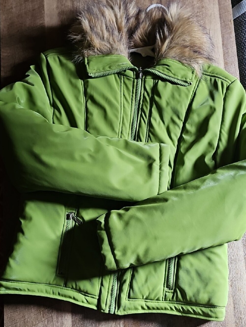 Winter Jacket with Faux Fur Trim